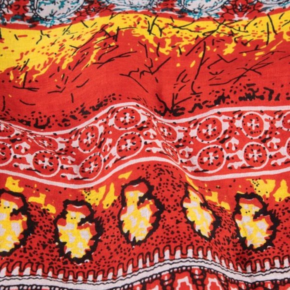 Boho Chic Beach Yoga Hobo Shoulder Bag - 100% Cotton - Bohemian Ethnic Inspired - Picture 6 of 8